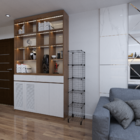 Estante Balcão Expositor Aramado 05 Nichos Preto