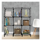 Estante Balcão Expositor Aramado 09 Nichos Preto