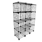 Estante Balcão Expositor Aramado 12 Nichos Preto