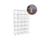 Estante Balcão Expositor Aramado 24 Nichos Branco