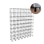 Estante Balcão Expositor Aramado 56 Nichos Vertical Preto