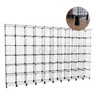 Estante Balcão Expositor Aramado 60 Nichos Preto