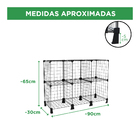 Estante Balcão Expositor Aramado 6 Nichos Horizontal Branca