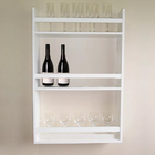 Estante Bar Adega Porta Copos Versátil Em Mdf - Branco