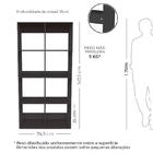 Estante Basic Alta Preta - Veromobili