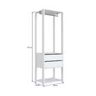 Estante Belga 2 Gv Com Cabideiro Branca 60 Cm