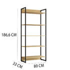 Estante Belo Porto Estilo Industrial