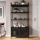 Estante Biblioteca Com 2 Portas E 3 Prateleiras Euforia  Yesc