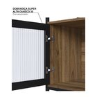 Estante Biblioteca Com 2 Portas E 3 Prateleiras Euforia Yesca