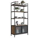 Estante Biblioteca Com 2 Portas E 3 Prateleiras Euforia Yesca