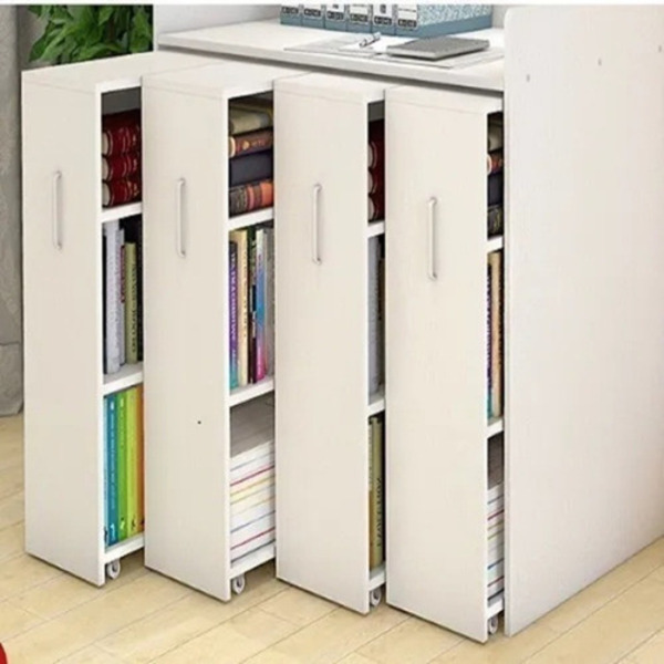 Estante Biblioteca Para Escritório Lobato 4 Gavetas 100% Mdf