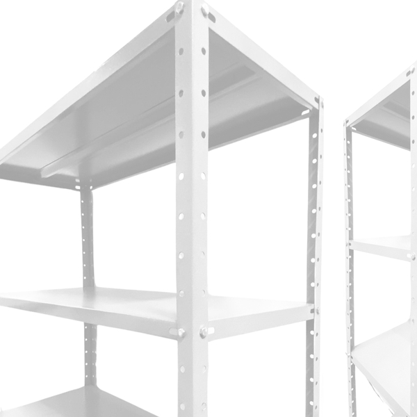 Estante Bipartida Com 5 Bandejas Branca 30cm