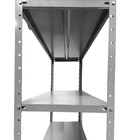 Estante Bipartida Com 6 Bandejas Cinza 40cm