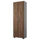 Estante Branco De Madeira Sala 5 Prateleiras E Portas Avelã