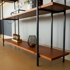 Estante Buffet Madeira Hall De Entrada Escritório Moderno Ind