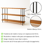 Estante Buffet Madeira Hall De Entrada Escritório Moderno Ind