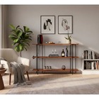 Estante Buffet Madeira Hall De Entrada Escritório Moderno Ind