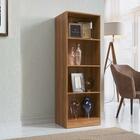 Estante C/ Gabinete Oculto Lock Nogal - Art In Móveis