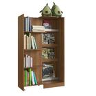 Estante C/ Gabinete Oculto Lock Nogal - Art In Móveis