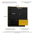 Estante C/ Painel Tv 55" E 2 Portas Denver Multimóveis Preto/