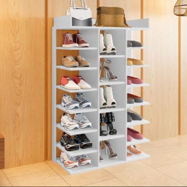 Estante C/ Prateleiras Para Sapato Mdf Sapateira Ferrary Br