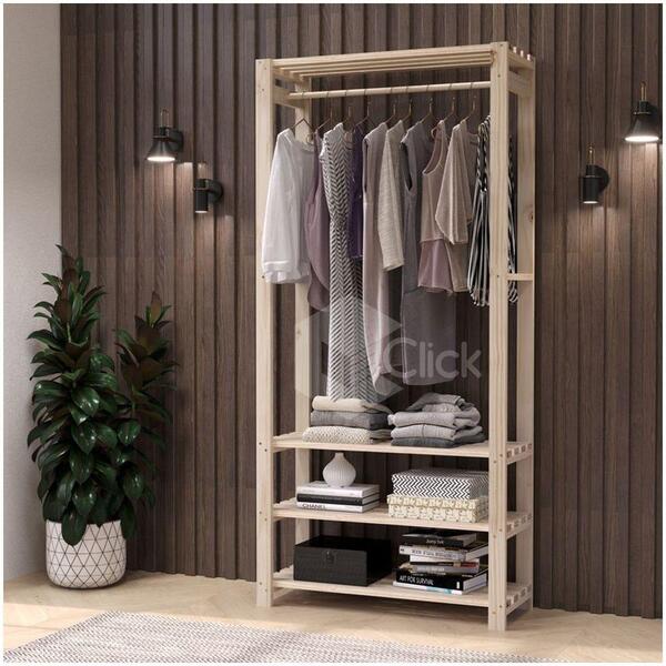 Estante Cabideiro Organizador Decorativa Rustica Moderna