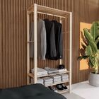 Estante Cabideiro Para Roupas Em Madeira Vazado