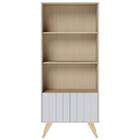 Estante California 176cm 2 Portas 4 Nichos Branco Fosco Tauar