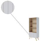 Estante California 176cm 2 Portas 4 Nichos Branco Fosco Tauar