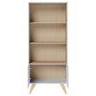 Estante California 176cm 2 Portas 4 Nichos Branco Fosco Tauar