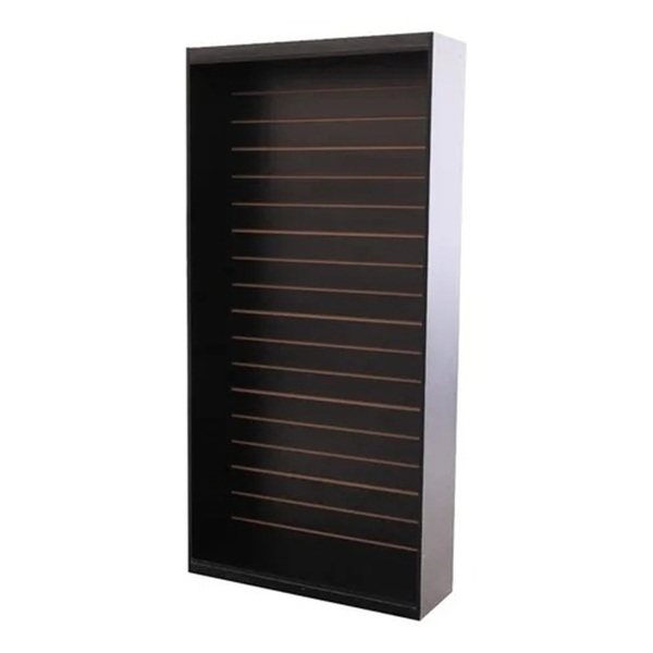 Estante Canaletada 100% Mdf Preto - Suprema Móveis