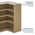 Estante Canto Reto 120cm Módulo Frame Cabecasa Madeiraorigina