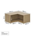 Estante Canto Reto 40cm Módulo Frame Cabecasa Madeiraoriginal