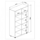 Estante Caracol 10 Nichos Movelbento