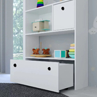 Estante Casinha Infantil Organizadora Com Nichos 2 Gavetas Ca