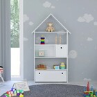 Estante Casinha Infantil Organizadora Com Nichos 2 Gavetas Ca