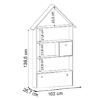 Estante Casinha Infantil Organizadora Com Nichos 2 Gavetas Ca