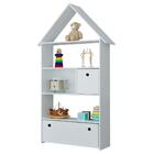 Estante Casinha Infantil Organizadora Com Nichos 2 Gavetas Da