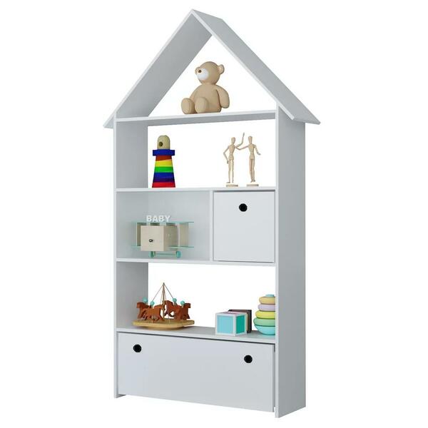 Estante Casinha Infantil Organizadora Com Nichos 2 Gavetas Da