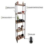 Estante City Estilo Industrial L 800/a 1870 Preto/amadeirado