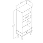 Estante Clássica Com 1 Gaveta Movelbento