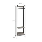 Estante Closet Arara 187x45cm 3 Prateleiras Active Yescasa Sn