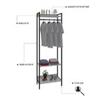 Estante Closet Arara 187x60cm 3 Prateleiras Active Yescasa Br