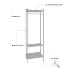 Estante Closet Arara 187x60cm 3 Prateleiras Active Yescasa Br