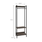 Estante Closet Arara 187x60cm 3 Prateleiras Active Yescasa Ca