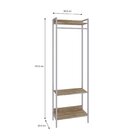 Estante Closet Arara 187x60cm 3 Prateleiras Active Yescasa Ca