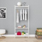 Estante Closet Arara 187x80cm 3 Prateleiras Active Yescasa Br