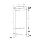 Estante Closet Arara 187x80cm 3 Prateleiras Active Yescasa Ca