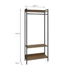 Estante Closet Arara 187x80cm 3 Prateleiras Active Yescasa Lâ