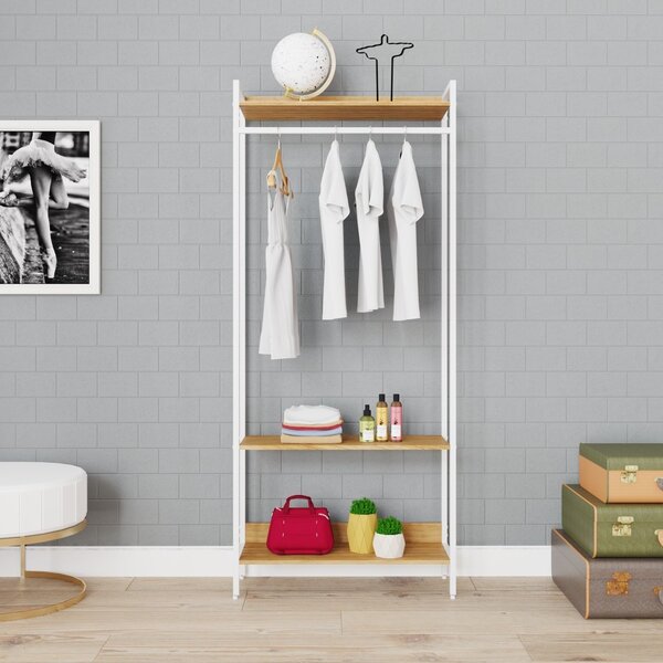 Estante Closet Arara 187x80cm 3 Prateleiras Active Yescasa Lâ